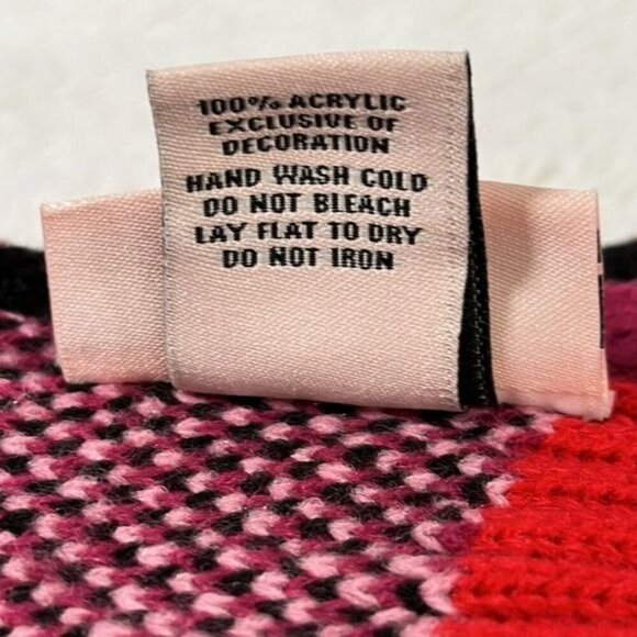 Juicy By Juicy Couture Animal Oblong Cold Weather Scarf NEW NWT pink red black - Picture 9 of 11